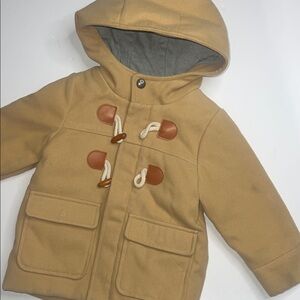 Cat & Jack Tan Hooded Puffer Jacket for Kids